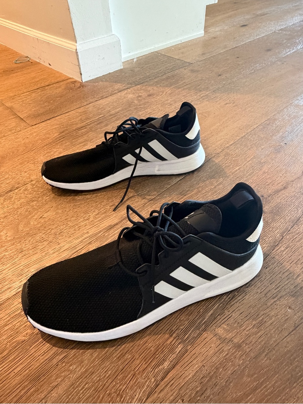 Adidas Men’s Black and White Sneakers